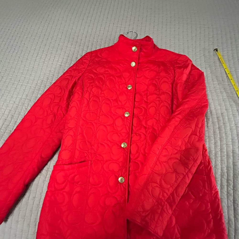 Coach Red Quilted Women's Jacket
